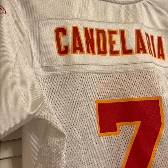Kansas City Chiefs Candelaria #7 White and Red Women’s Sz L Jersey - Picture 10 of 11